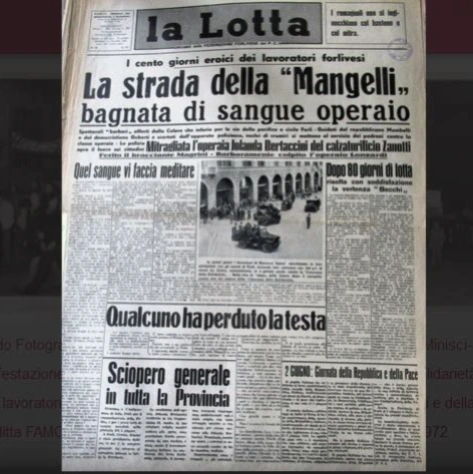 Fabbrica Mangelli di Forlì: scioperi, scontri e lotte operaie